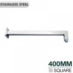 Square Chrome Stainless steel Wall Mounted Shower Arm 400mm Square Chrome Stainless steel Wall Mounted Shower Arm 400mm
